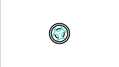 Animiertes Biohazard-Symbol