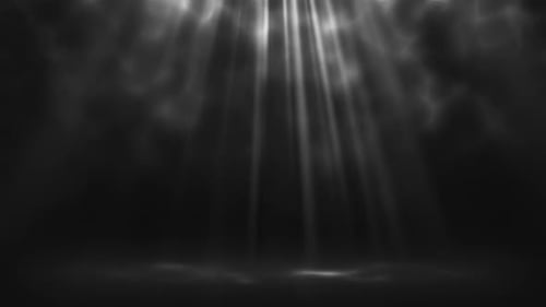 Volumetric light rays background with smoke loop