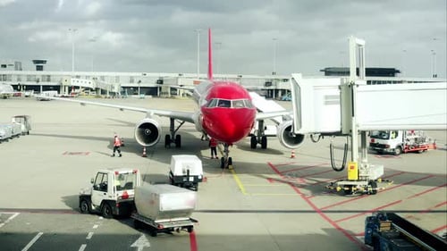 Aircraft Getting Ready for Takeoff