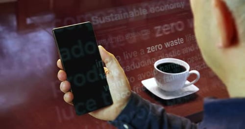 Animated Zero Waste and Ecology Word Cloud Kinetic Typography