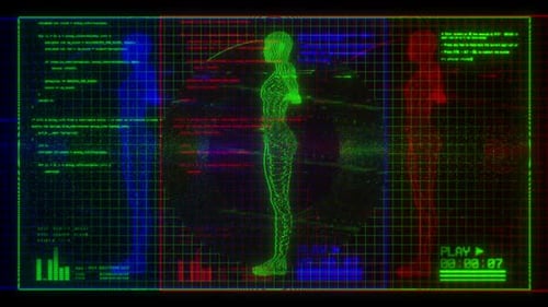 Female Anatomy Rgb Digital Screen