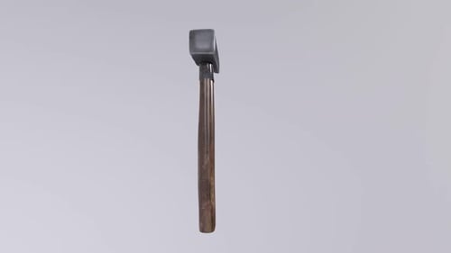 Hammer 3d object rotating loop