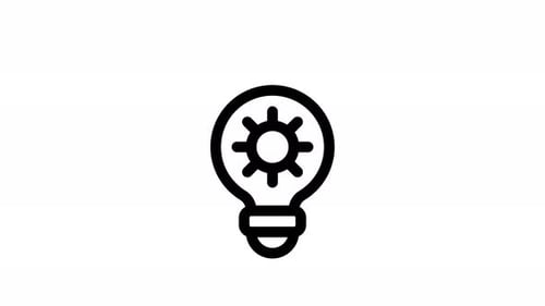 development line icon animation