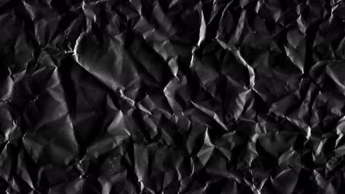 Black Crumpled Paper Texture Reveal Transition