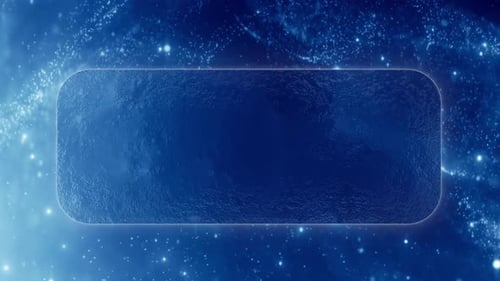 Ice Glass Frame Blue