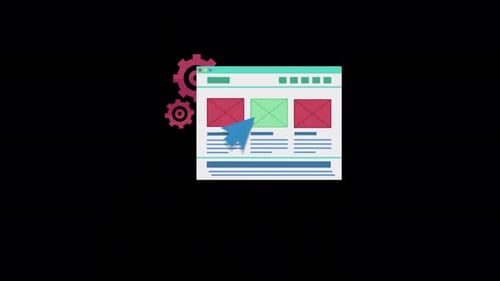 Ouvrir le message professionnel en cliquant sur l'écran avec la souris 4K Alpha Channel