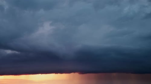 Dramatic Sky with Clouds and Rays of Light
