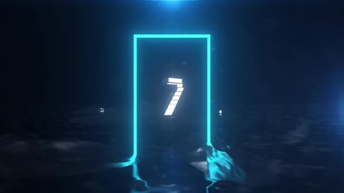 Futuristic Fluid Neon Logo Reveal