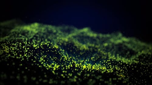 Abstract Digital Particle Wave Motion Background