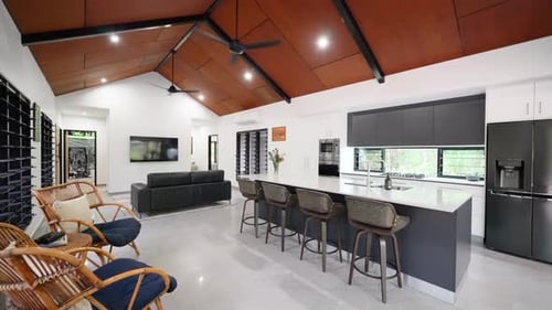 Stylish Modern Home Interior with Open Floor Plan