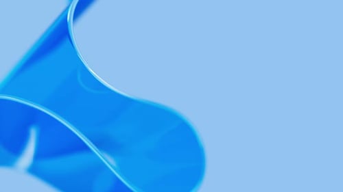 Smooth Fluid Blue Abstract Shapes Background Animation