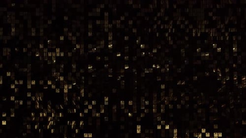 Abstract Golden Disco Background Moving Light Reflections and Glare Music Party and Dance Concept