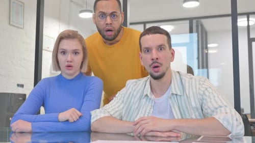 Shocked Multi Ethnic Young People