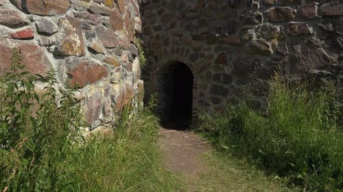 A view of an entrance inside the fortress in Russia.