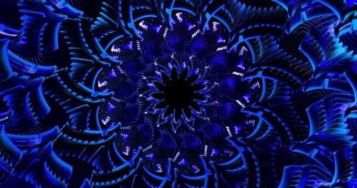 4K VJ Abstract Color Tunnel Loop Animation 14