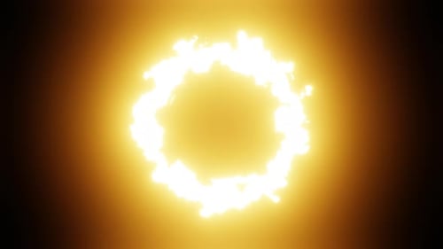 Loop-Animation mit rotem und orangefarbenem Flammenhintergrund in 4K