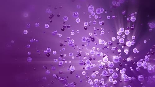 Abstract Purple Geometric Crystal Particle Background