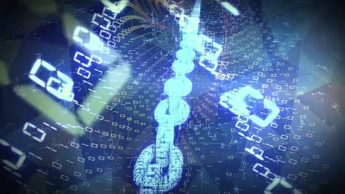 Block chain. blockchain Technology concept