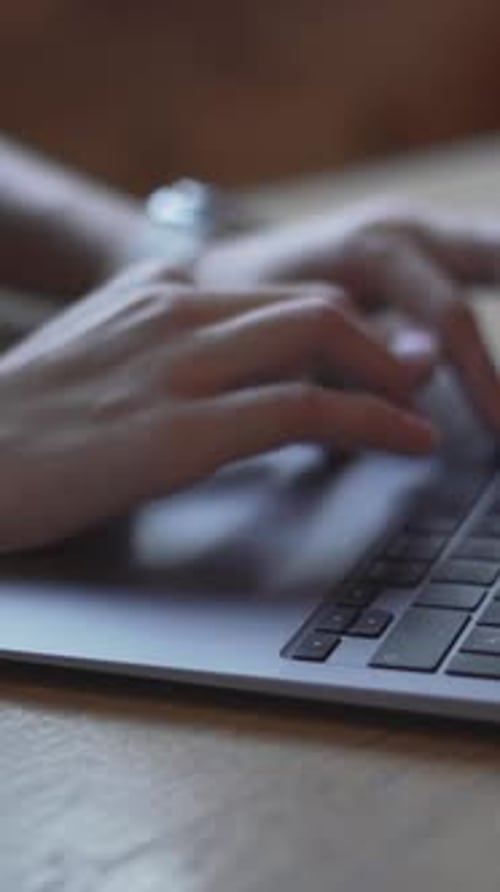 Businesswoman Searching the Web on Her Internet Working From Home