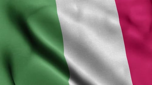 Italy Flag сlose Up
