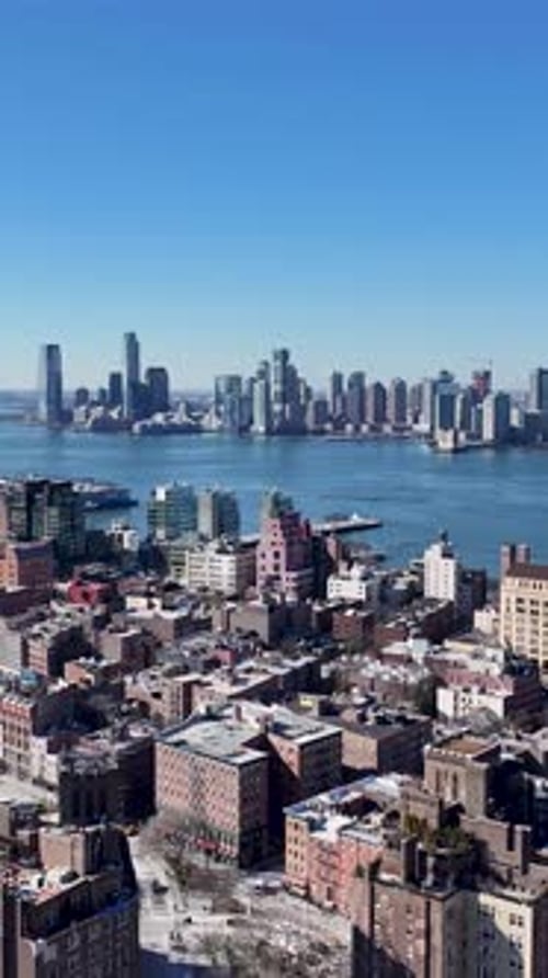 New York Skyline At Manhattan In New York United States.