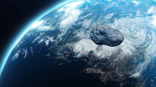 Realistic Asteroid Flyby Near Planet Earth