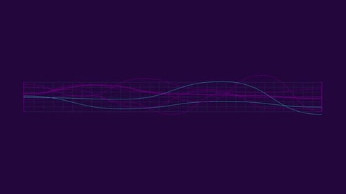Sound Wave Spectrum HUD Element Animation in Scifi Style