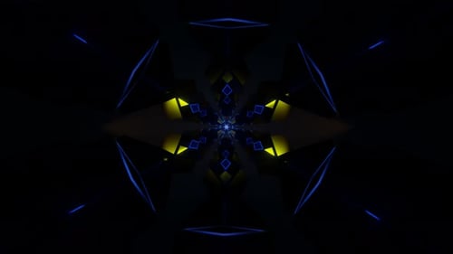 A Pulsating Canvas of Vivid Neon in a Mesmerizing VJ Loop