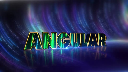 Futuristic Colorful Glowing 3D Text Title Animation