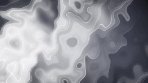 Abstract Gray Glowing Liquid Lines Motion Background
