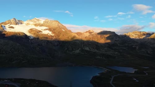 Breathtaking Sunset Over the Majestic Swiss Alps