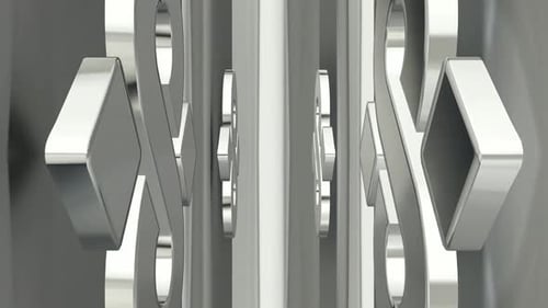 Polished Chrome 3D Letters and Symbols Animation