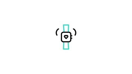Animated Minimalist Smartwatch Heart Rate Icon