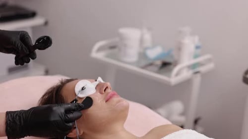 Applying Ultrasound Gel Cosmetology Clinic Contact Gel