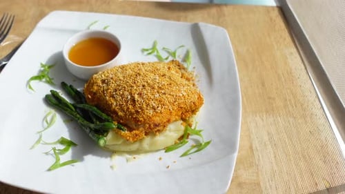 Chicken Breast and Vegetables On a Plate