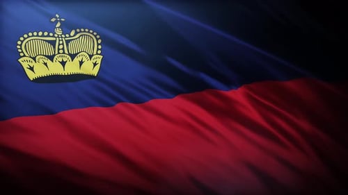 Flag of Liechtenstein, full screen in 4K high resolution Flag of Principality of Liechtenstein 4K.