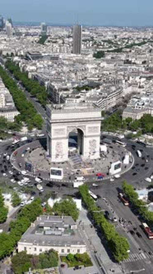 Amazing Arc de Triomphe at Paris Island of France France.