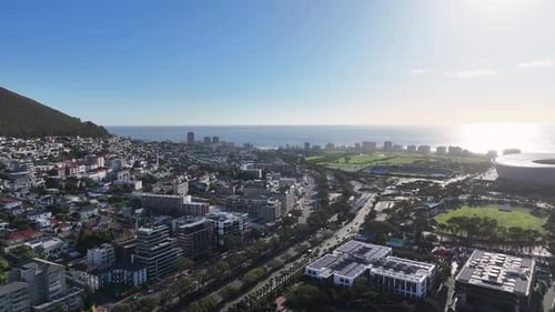 Downtown City At Cape Town In Western Cape South Africa.