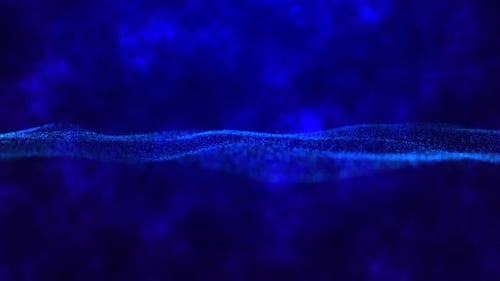 Abstract blue color drop energy particles background. Vd2415