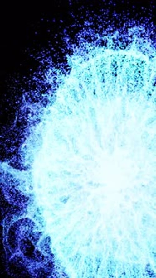 Abstract Lighting Dust Particle and Glare on a Dark Background