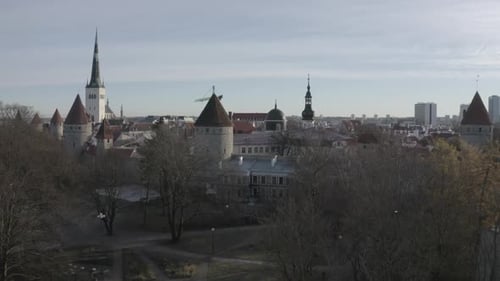 Aerial Shot Of The City Of Vilnius