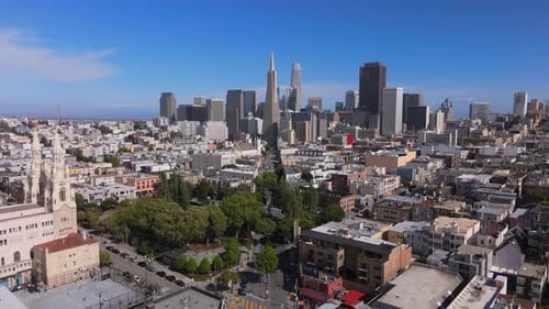 Stunning Aerial View of San Franciscos Iconic Skyline and Unique Urban Landscape As a Whole