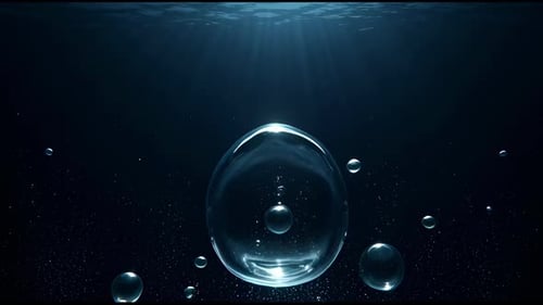 Underwater bubble flow background
