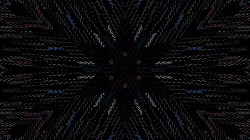 Abstract Geometric Kaleidoscope Pattern Motion Background