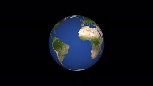 Earth Planet with Alpha Channel. 2003