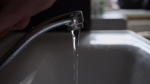 Washing hands in the sink, health and fitness