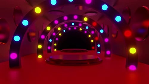 Colorful Light Tunnel