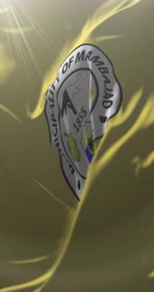 Waving Flag of Mambajao Official Seal Animation
