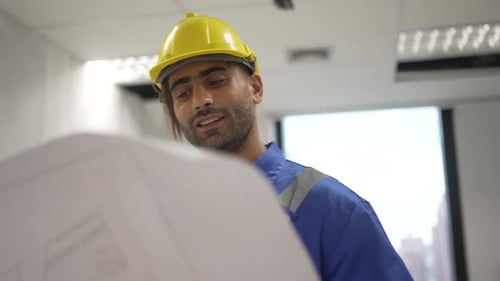Engineer is working at tower.