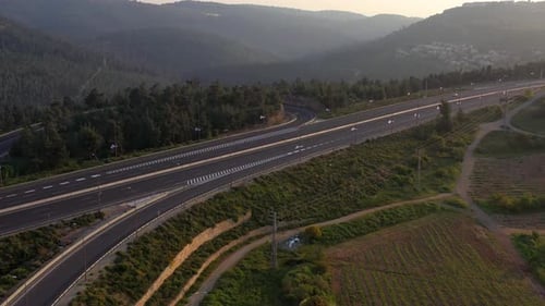 Tel aviv Jerusalem Highway 1 empty in coronavirus outbreak Lockdown